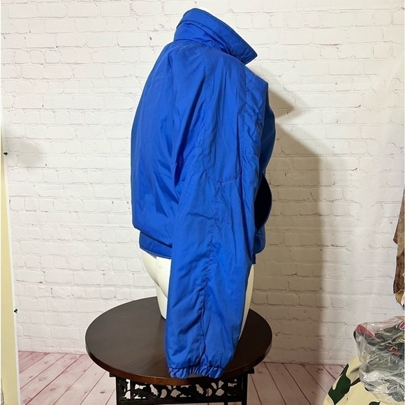 VINTAGE 90s blue Puffer Jacket Large Made in Korea Brand Grizzly GUC - Picture 3 of 16